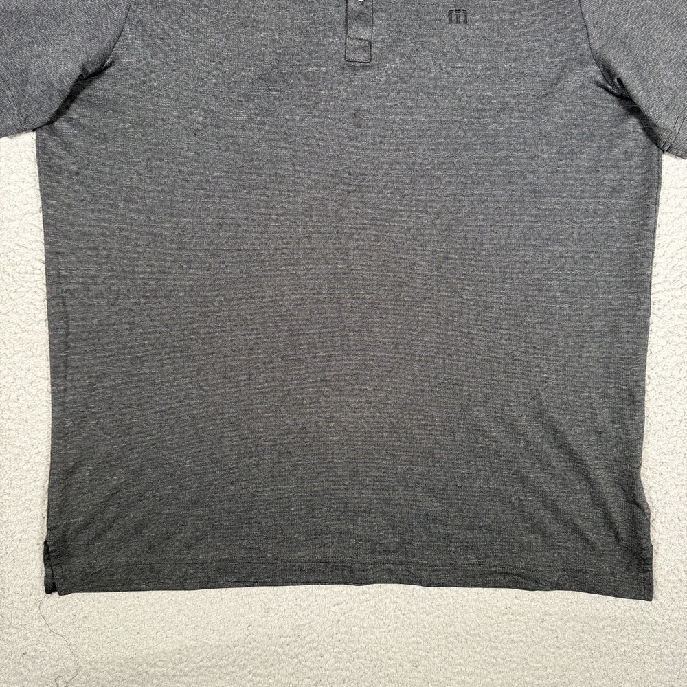 Travis Mathew Shirt Mens XXL Gray Performance Golf Polo Stretch Casual Preppy - Picture 3 of 11